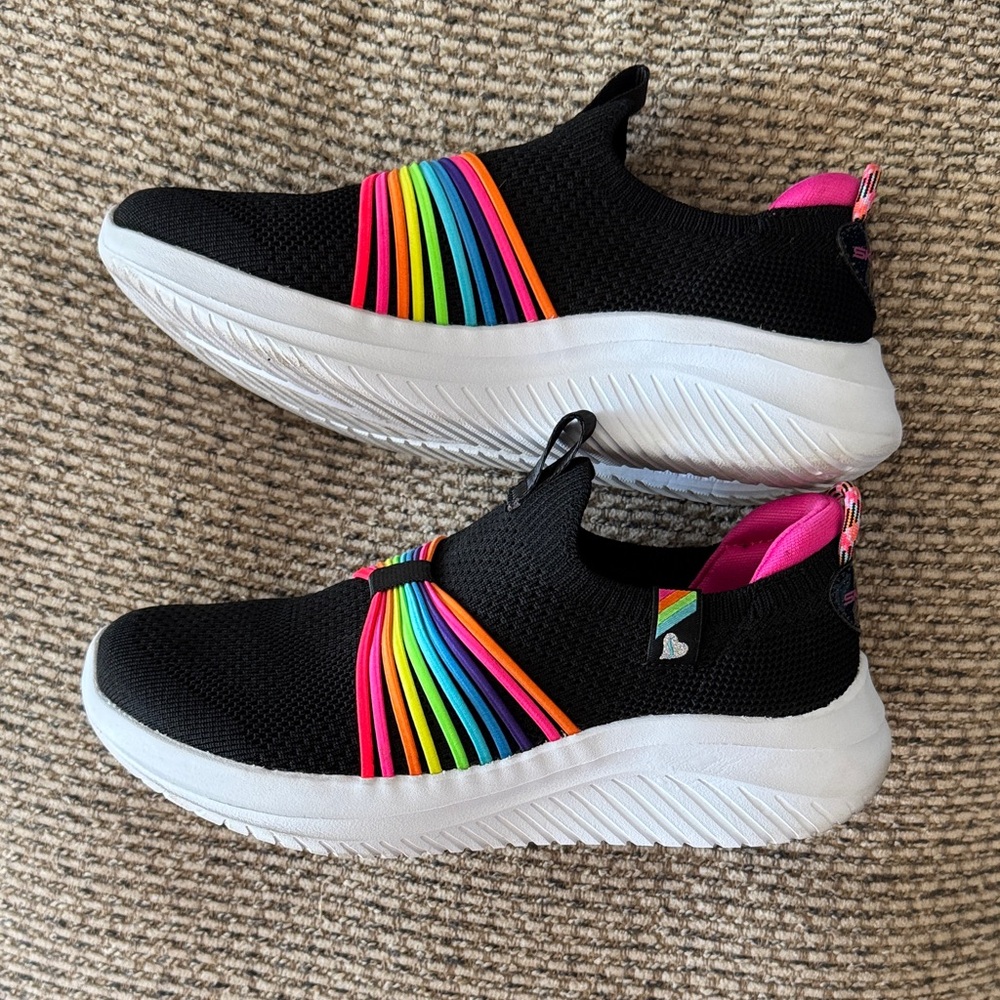 Skechers Girls' Ultra Flex 3.0 Rainbow